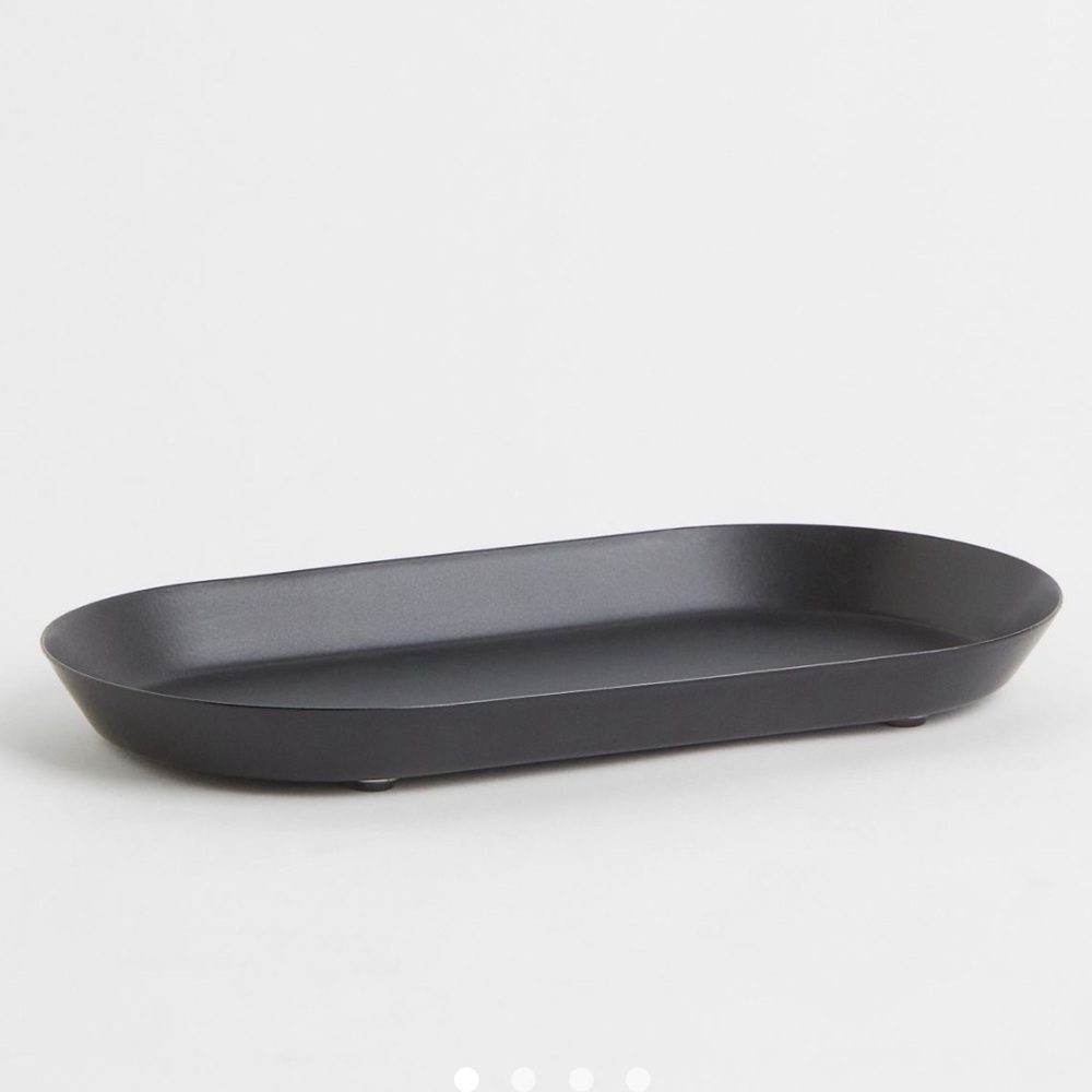 H&M Home Black Metal Tray